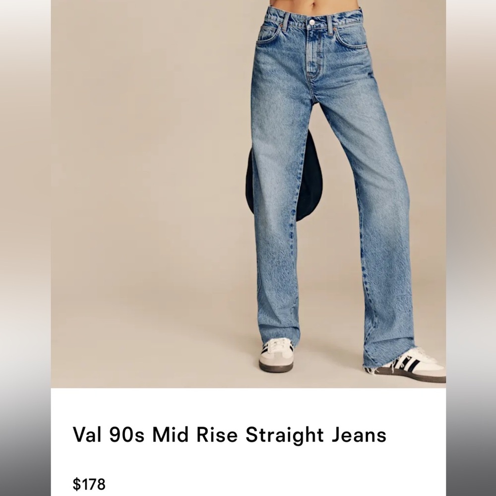 Reformation Val 90s Midrise Straight size 27 Colorado wash